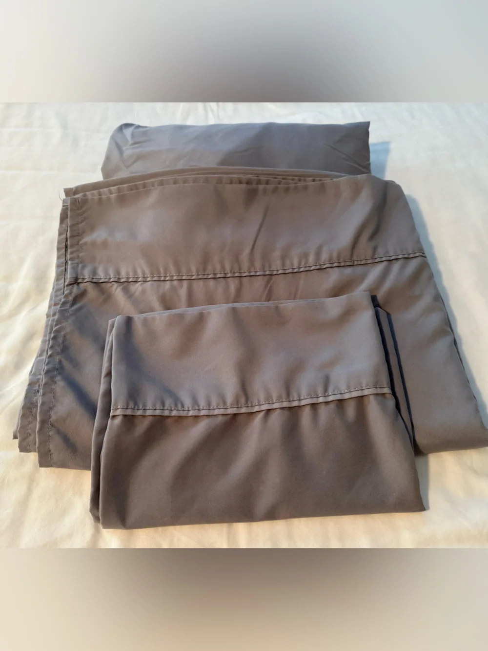 Charisma Microfiber Twin XL Gray Sheet Set